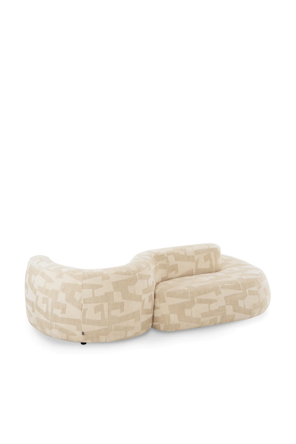 Geometric Pattern Curved Sofa | Eichholtz Julita | Oroatrade.com