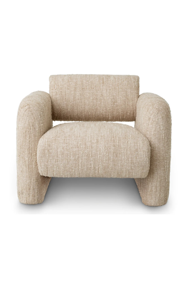 Cream Boucle Lounge Chair | Eichholtz Vesper | Oroa.com