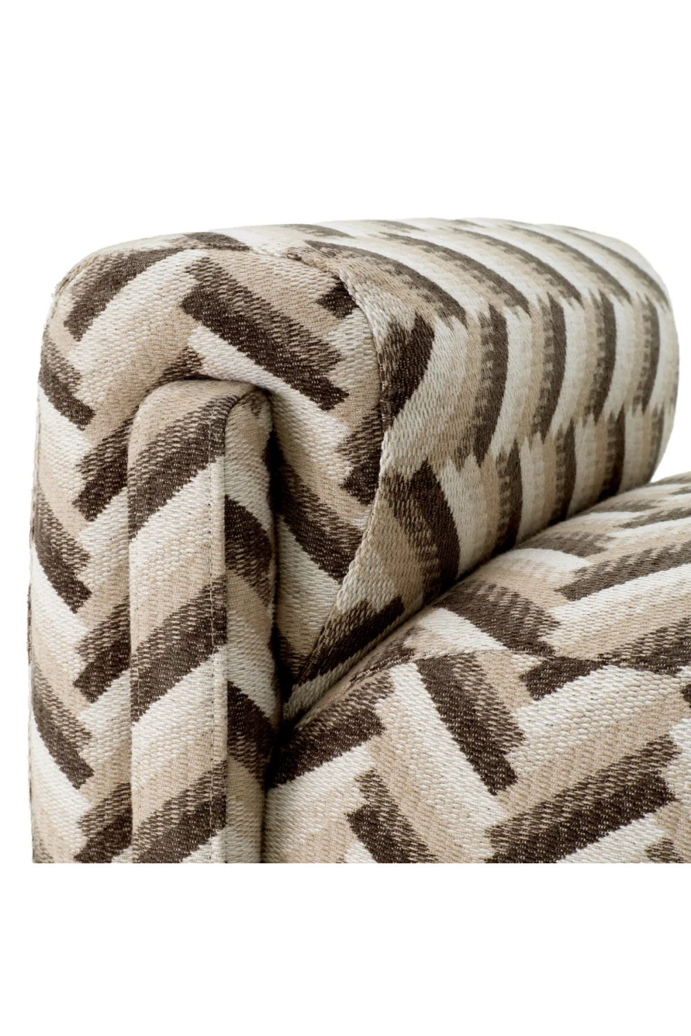 Chevron Brown Bench | Eichholtz Del Vale | Oroa.com