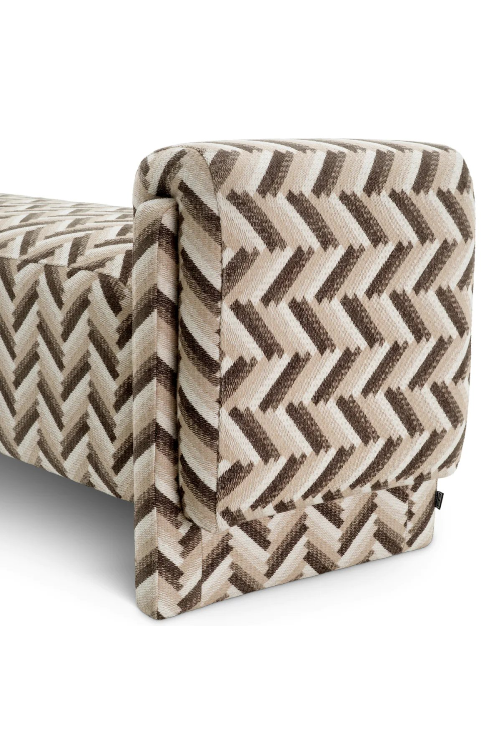 Chevron Brown Bench | Eichholtz Del Vale | Oroa.com