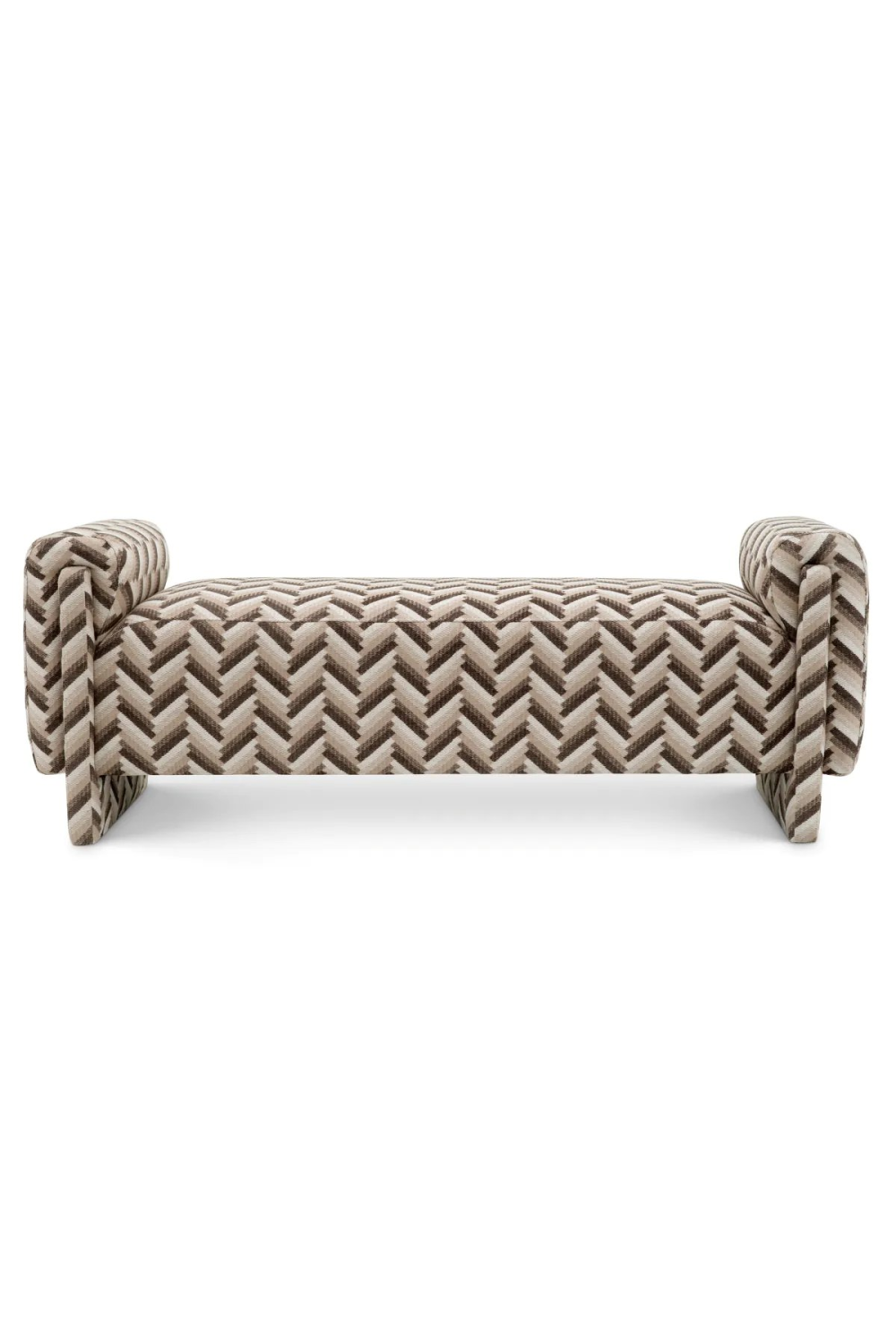 Chevron Brown Bench | Eichholtz Del Vale | Oroa.com