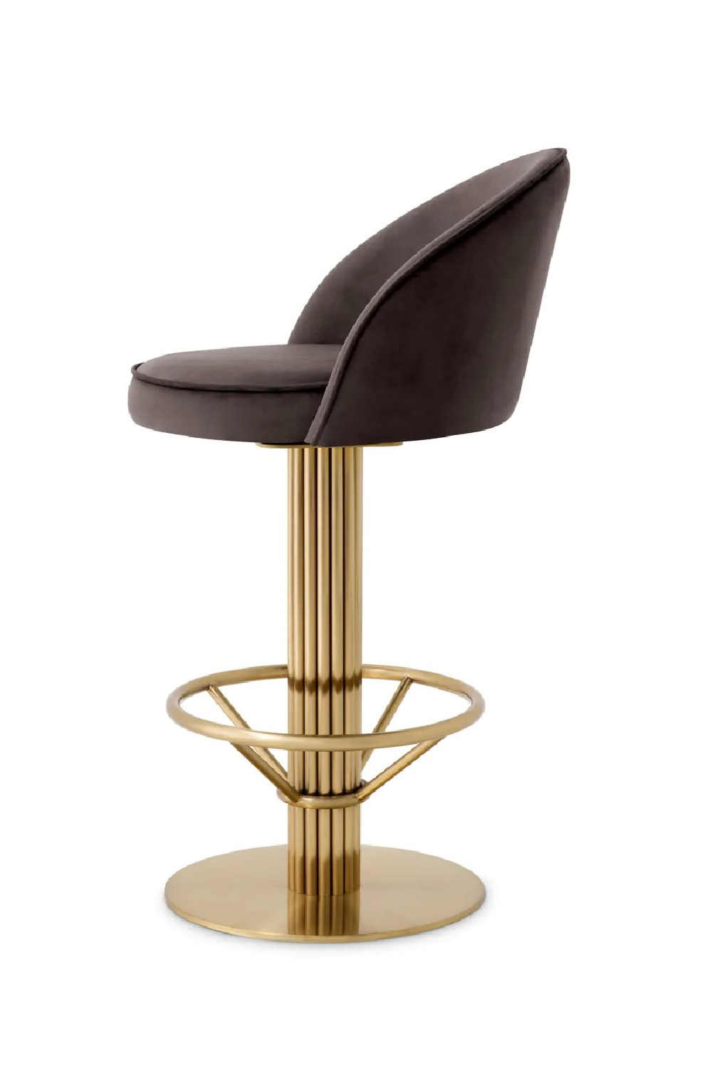 Gray Velvet Counter Stool | Eichholtz Dorland | Oroa.com