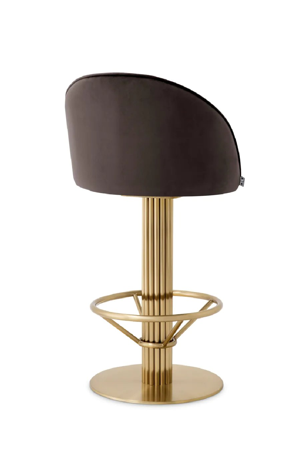 Gray Velvet Counter Stool | Eichholtz Dorland | Oroa.com