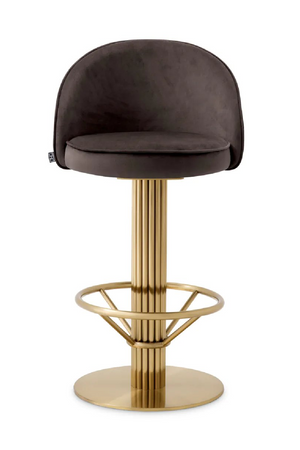 Gray Velvet Counter Stool | Eichholtz Dorland | Oroa.com