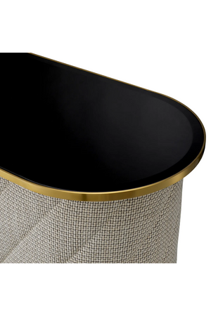 Black Beveled Glass Bar Table | Eichholtz Matthew | Oroa.com