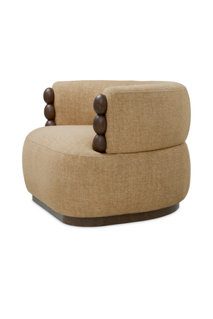 Wooden Accent Beige Lounge Chair | Eichholtz Grimaud | Oroa.com