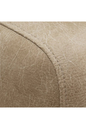 Beige Leather Curved Sofa | Eichholtz Marvella | Oroa.com