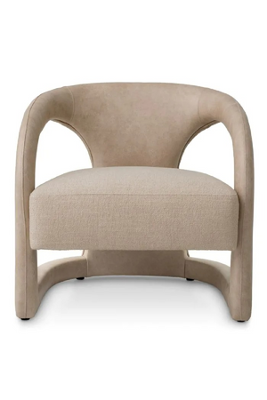 Beige Leather Accent Chair | Eichholtz Voletta | Oroa.com