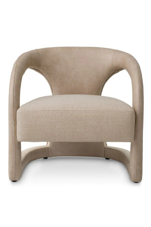 Beige Leather Accent Chair | Eichholtz Voletta | Oroa.com