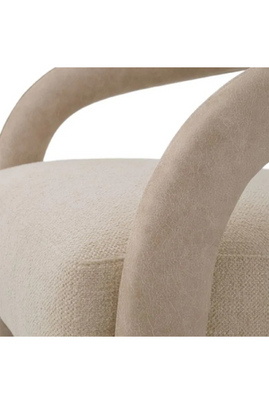 Beige Leather Accent Chair | Eichholtz Voletta | Oroa.com