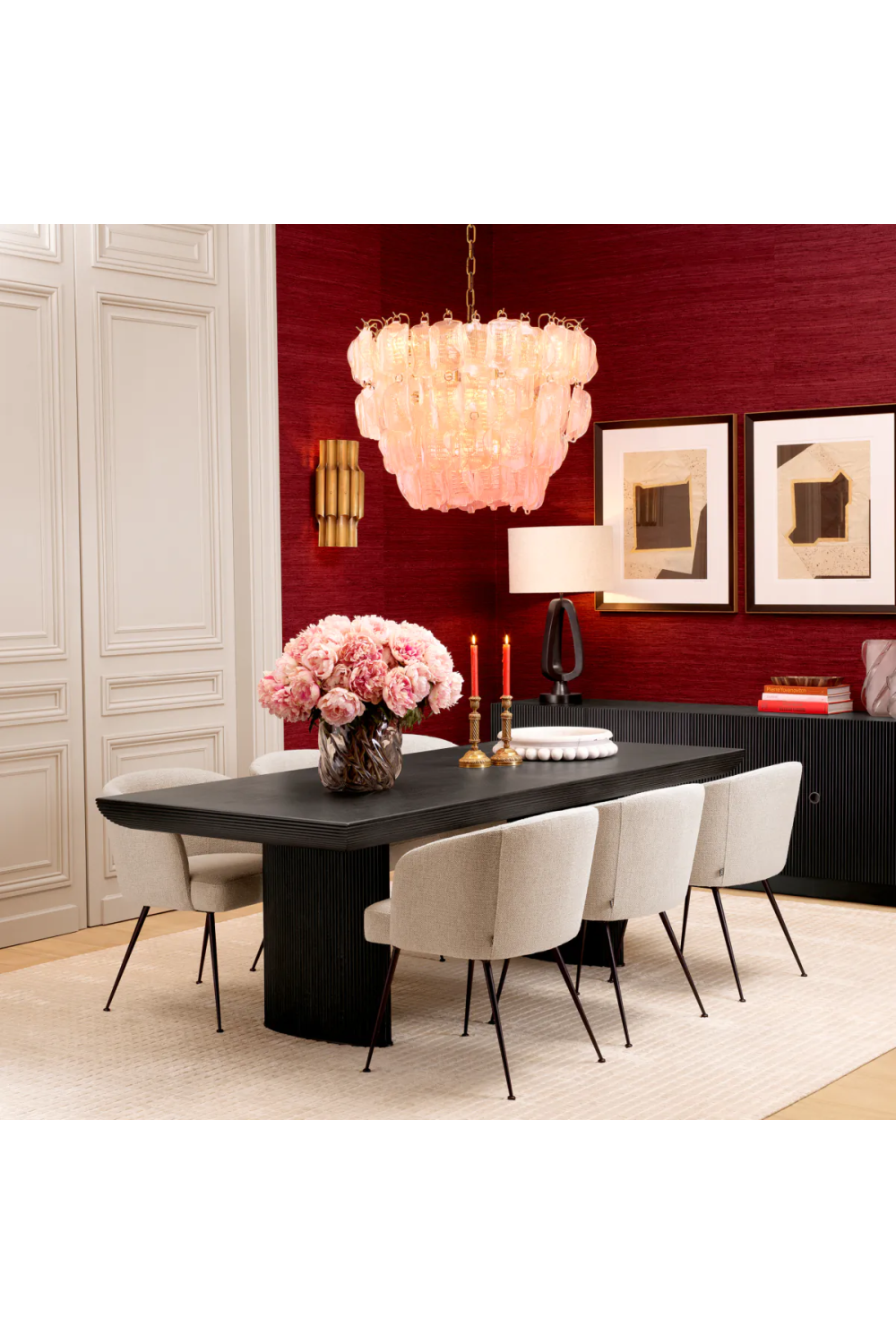 Fabric Upholstered Dining Armchair | Eichholtz Aiden | Oroa.com