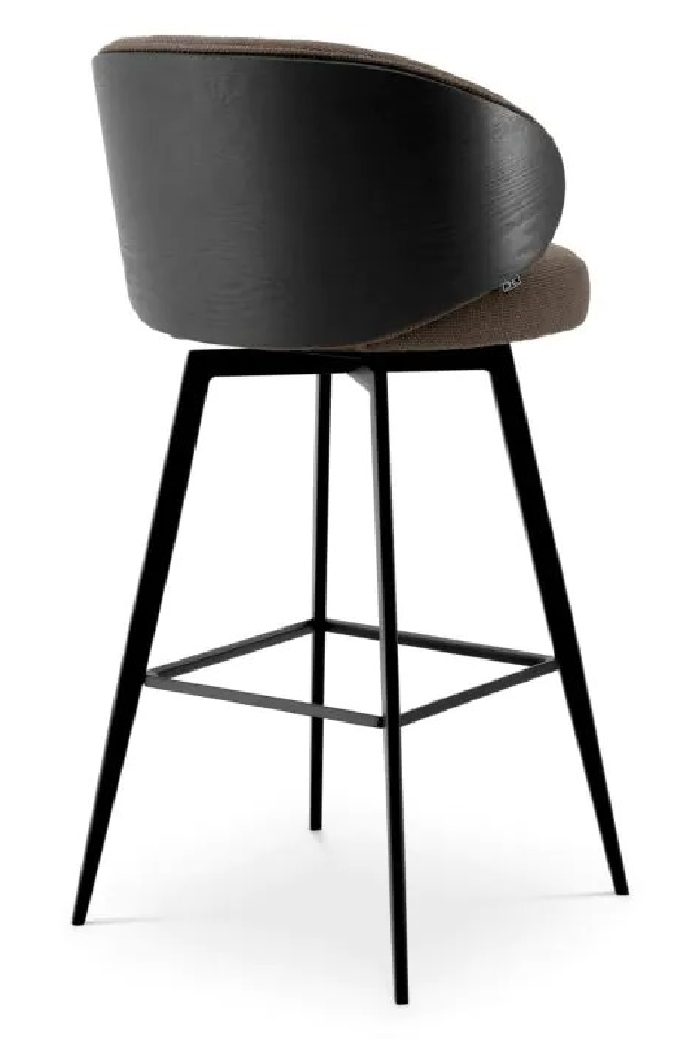 Curved Dark Gray Bar Stool | Eichholtz Camerota | Oroa.com