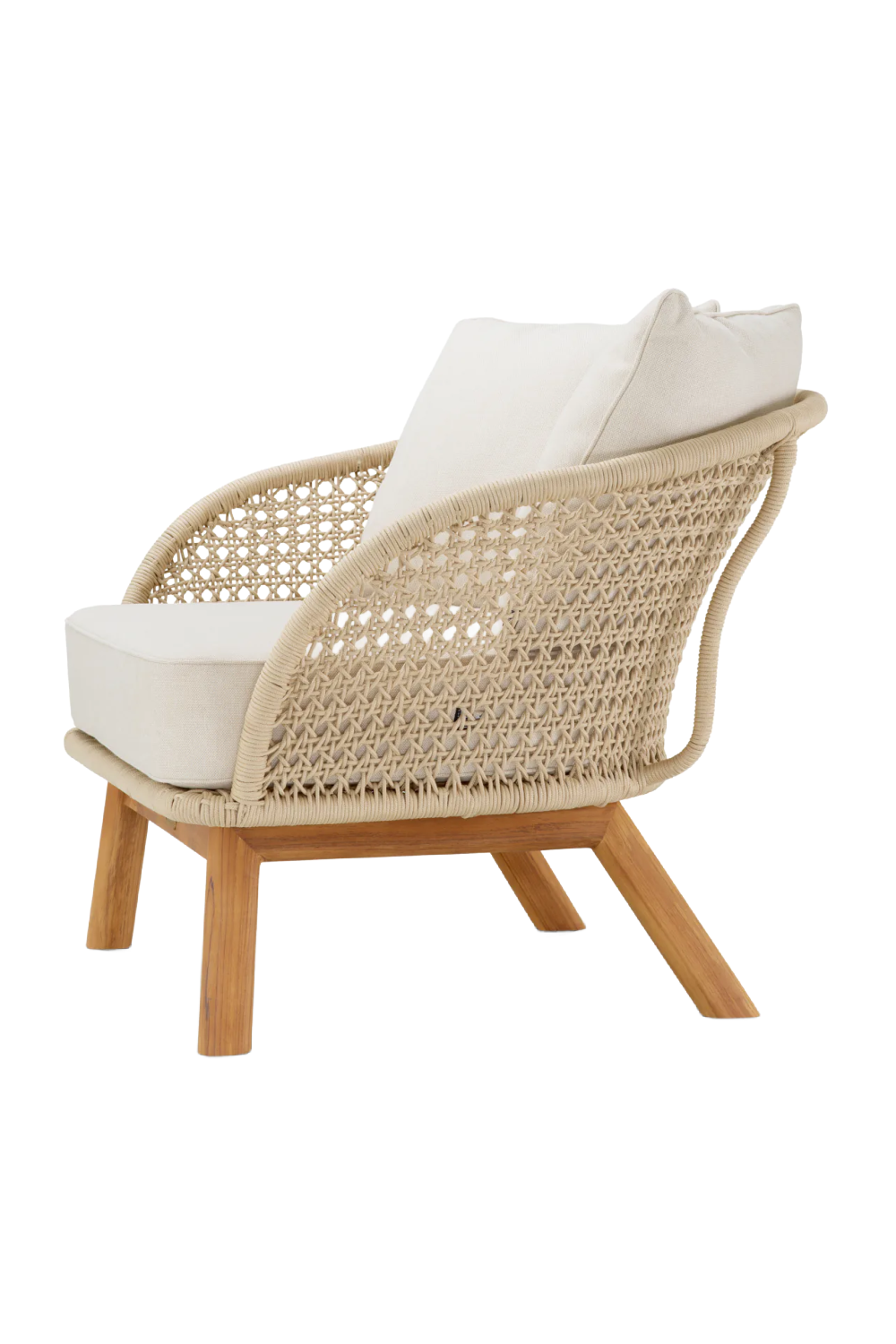 Cream Rope Outdoor Lounge Chair | Eichholtz Trinity | Oroa.com
