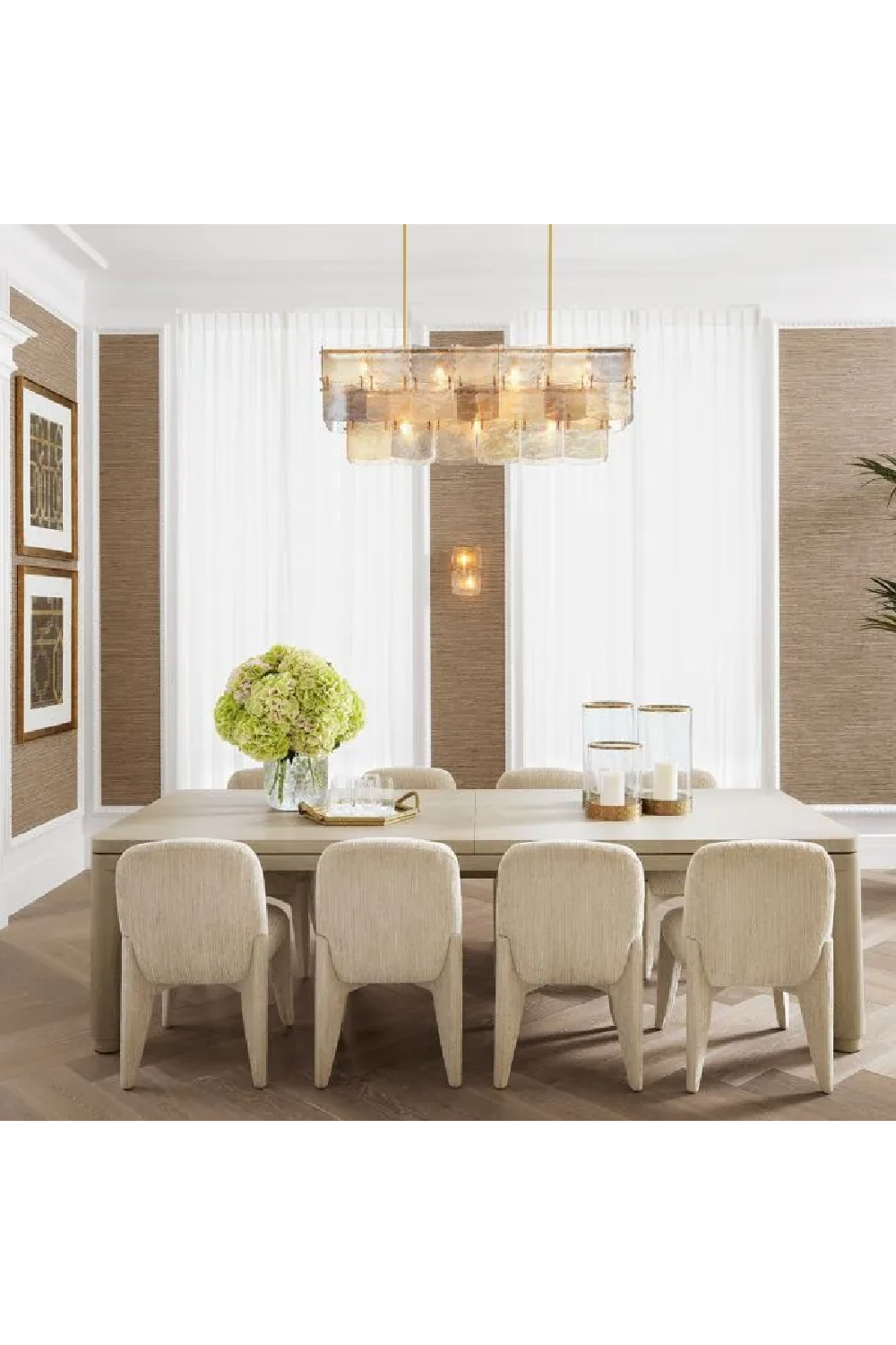 Beige Textured Fabric Dining Chair | Eichholtz Marius | Oroa.com