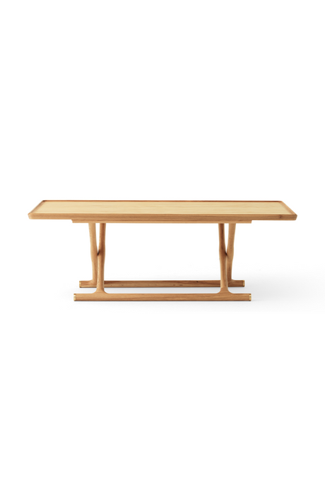Oiled Wood Foldable Lounge Table | Audo Copenhagen Jager | Oroa.com