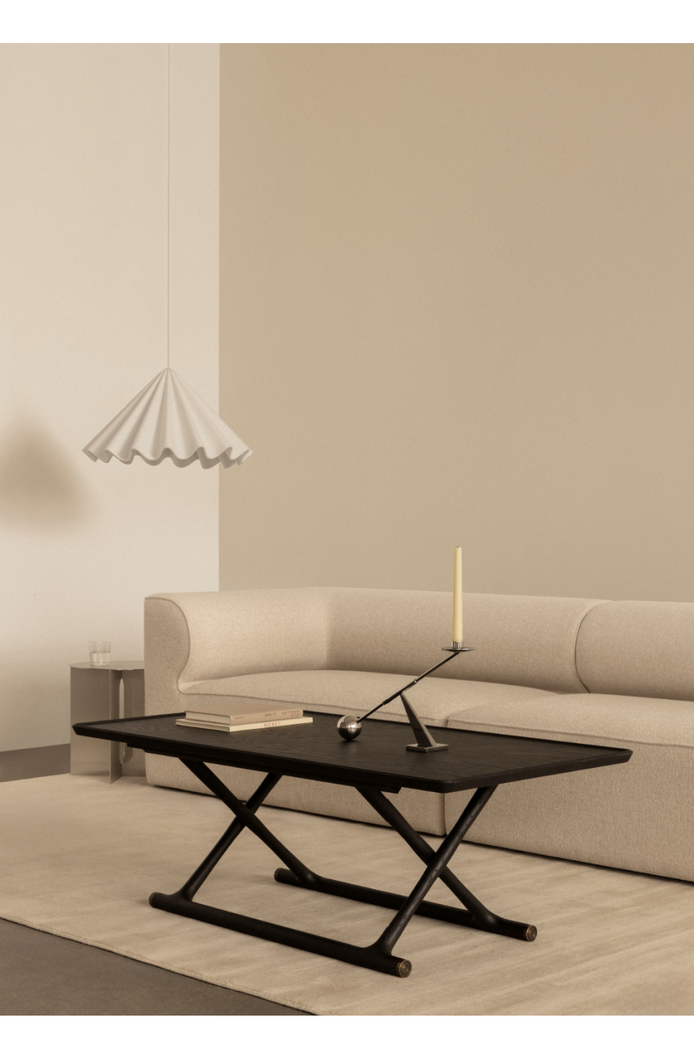 Oiled Wood Foldable Lounge Table | Audo Copenhagen Jager | Oroa.com