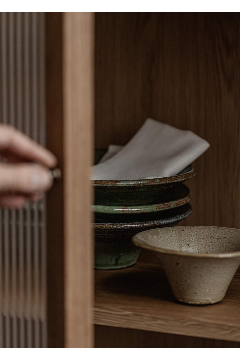 Reeded Glass 2-Door Cabinet | Audo Copenhagen Curiosity | Oroa.com