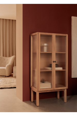 Reeded Glass 2-Door Cabinet | Audo Copenhagen Curiosity | Oroa.com