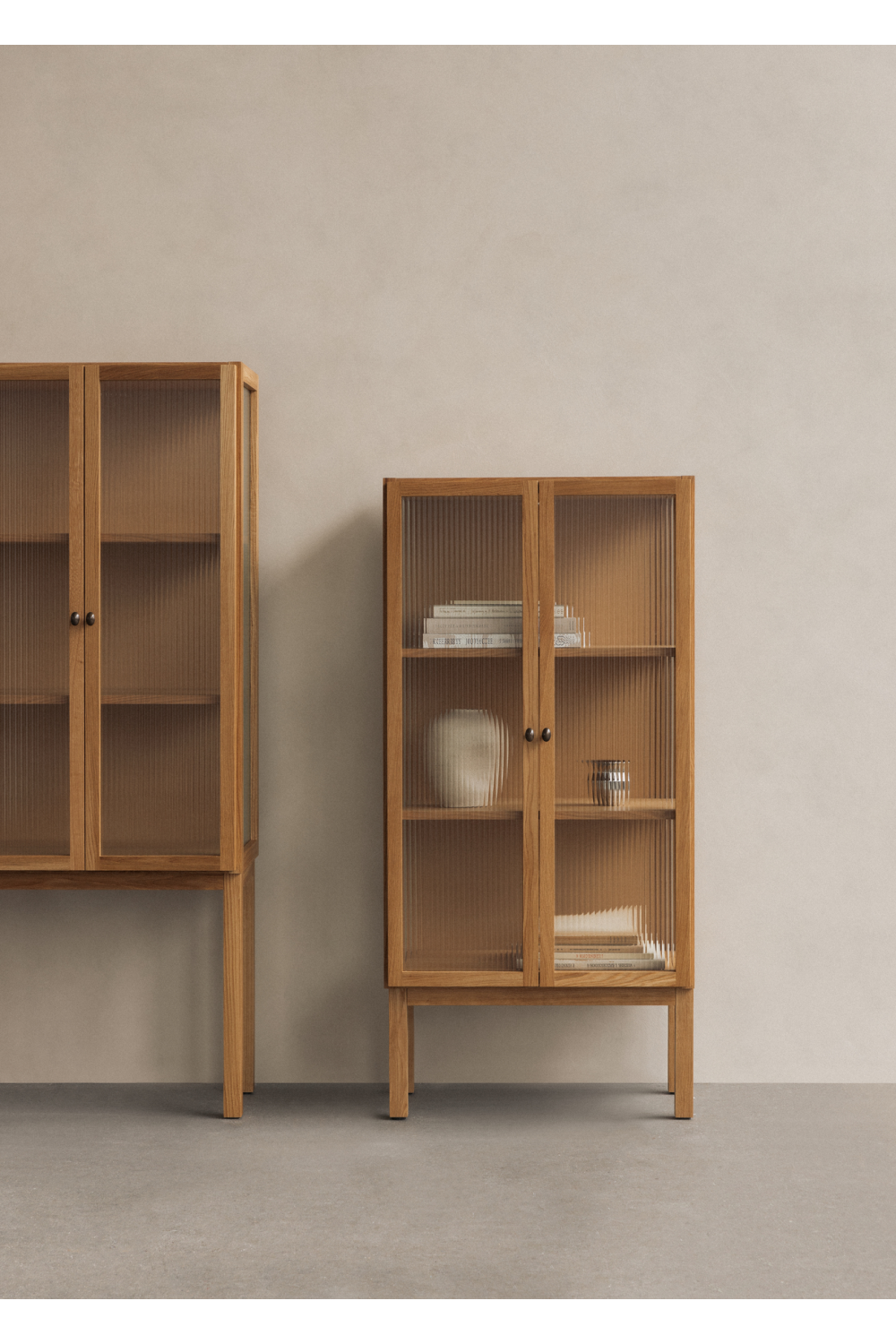 Reeded Glass 2-Door Cabinet | Audo Copenhagen Curiosity | Oroa.com
