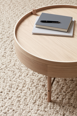 Round Wooden Turning Table | Audo Copenhagen | Oroa.com