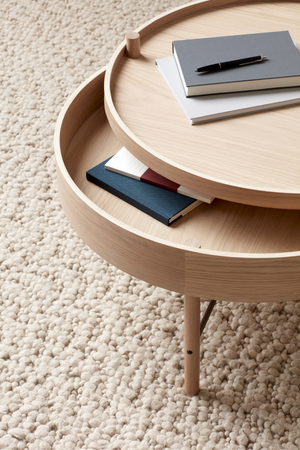 Round Wooden Turning Table | Audo Copenhagen | Oroa.com