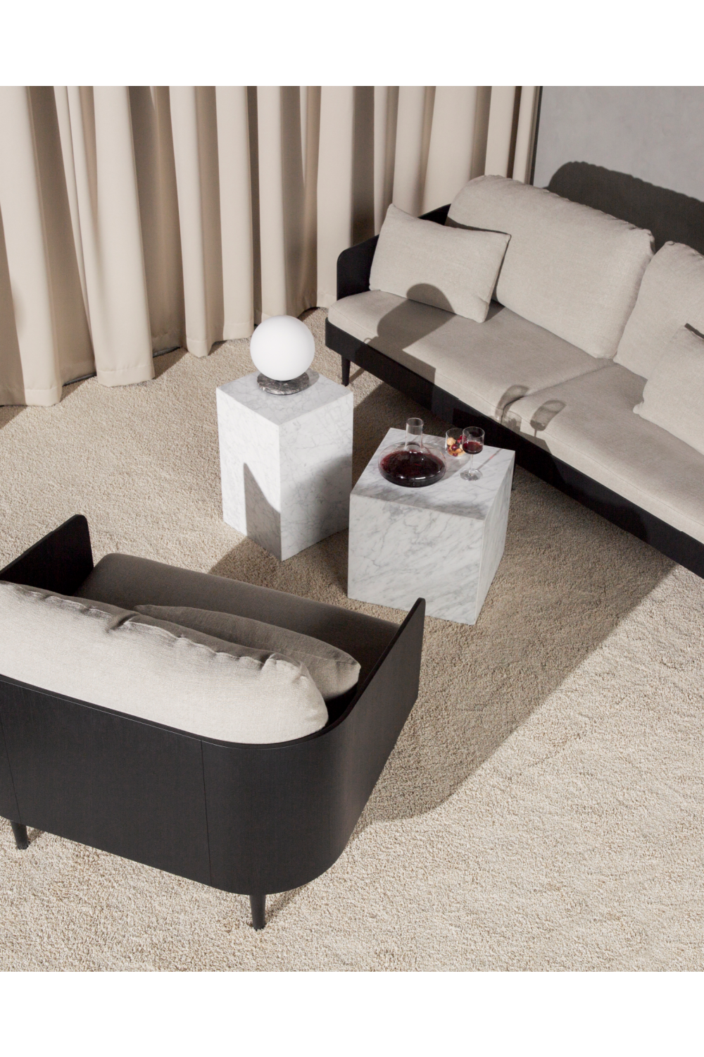 Stone Cubic Column | Audo Copenhagen Plinth | Oroa.com