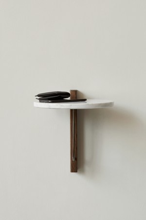 White Marble Wall Shelf M | Audo Copenhagen Corbel | Oroa.com