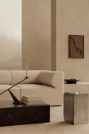 Curved Aluminum Side Table | Audo Copenhagen Volume | Oroa.com