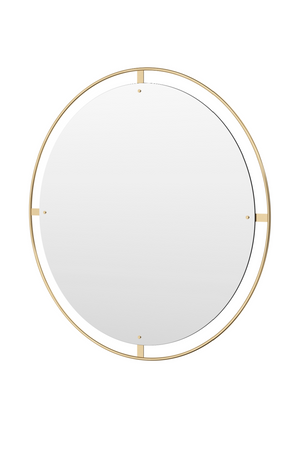 Round Brass Mirror L | Audo Copenhagen Nimbus | Oroa.com