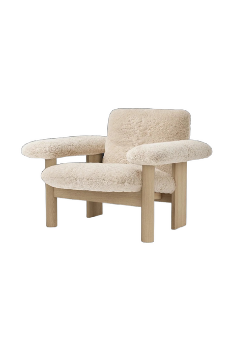 Low Back Sheep Skin Lounge Chair |  Audo Copenhagen Brasilia | Oroa.com