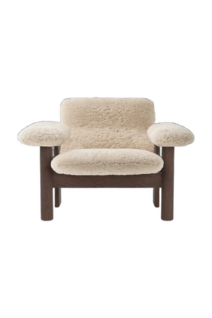 Low Back Sheep Skin Lounge Chair |  Audo Copenhagen Brasilia | Oroa.com