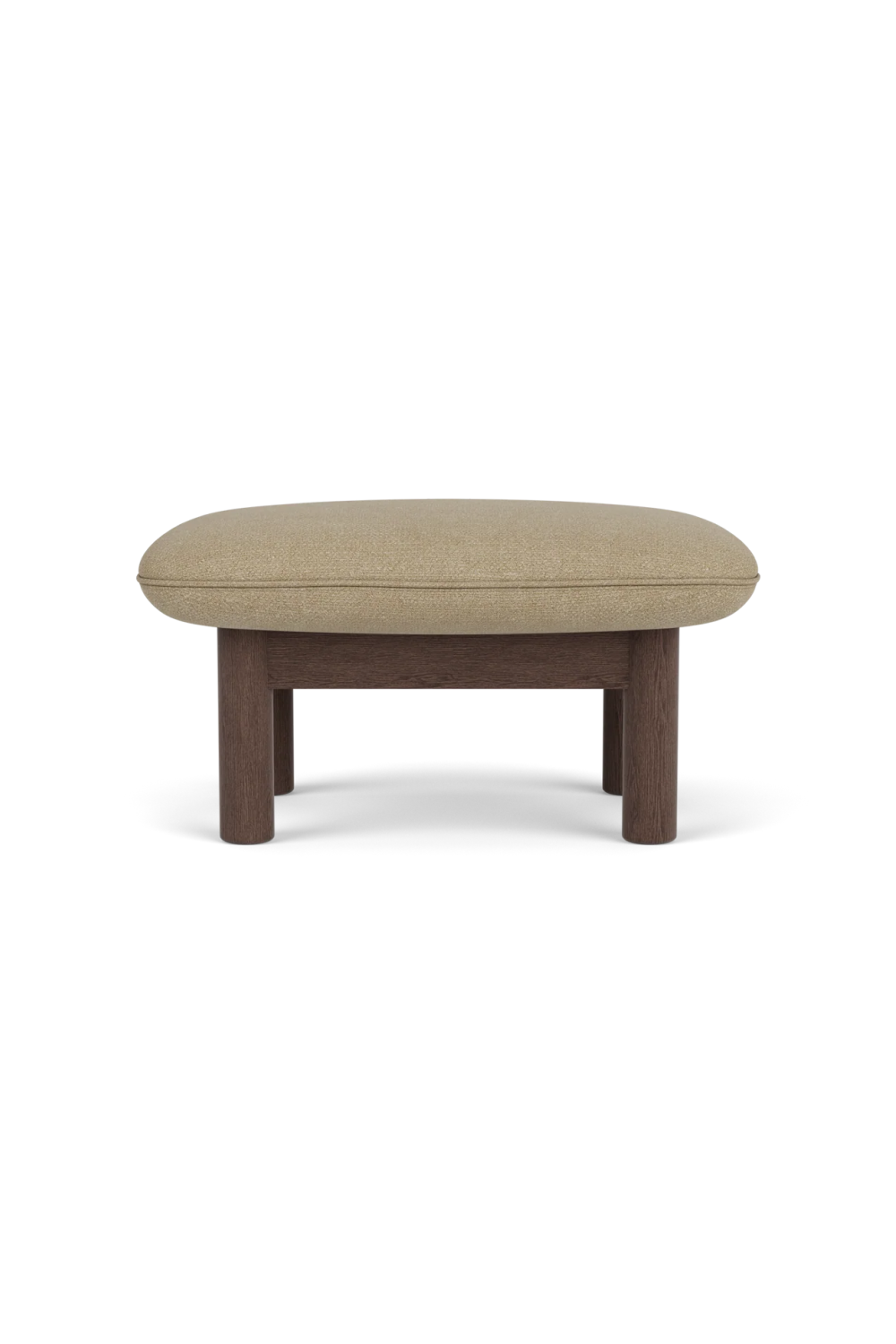 Cushioned Wooden Ottoman | Audo Copenhagen Brasilia