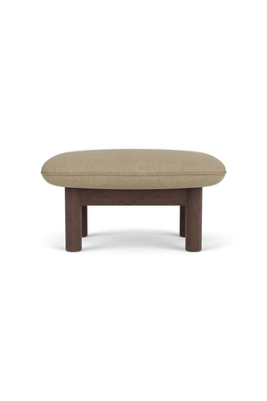 Cushioned Wooden Ottoman | Audo Copenhagen Brasilia