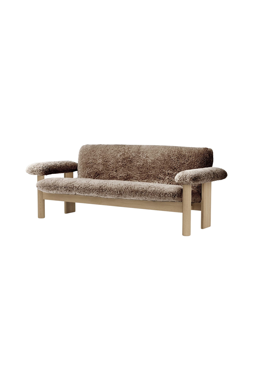 Oak Framed Sheepskin Sofa | Audo Copenhagen Brasilia | Oroa.com