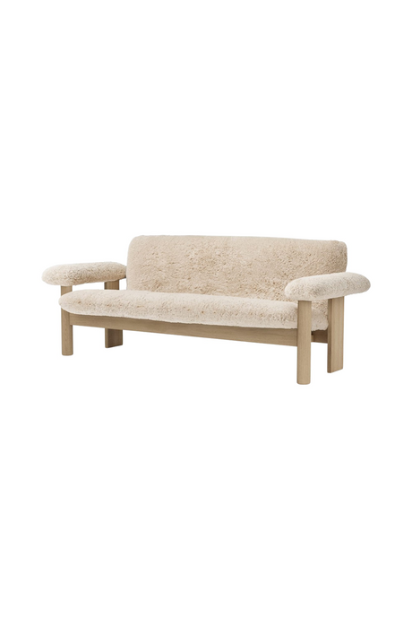 Oak Framed Sheepskin Sofa | Audo Copenhagen Brasilia | Oroa.com