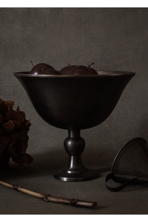 Brown Bronzed Footed Bowl | Audo Copenhagen Pavot | Oroa.com
