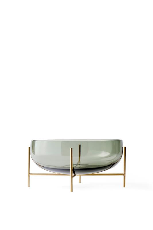 Smoked Green Glass Bowl | Audi Copenhagen Echasse | Oroa.com