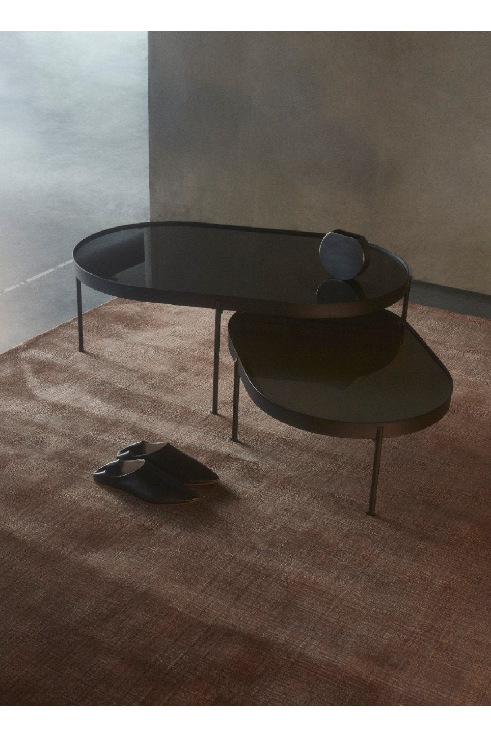 Oval Glass Coffee Table | Audo Copenhagen NoNo | Oroa.com