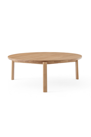 Round Wooden Lounge Table | Audo Copenhagen Passage | Oroa.com