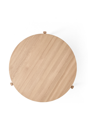 Round Wooden Lounge Table | Audo Copenhagen Passage | Oroa.com