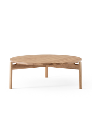 Round Wooden Lounge Table | Audo Copenhagen Passage | Oroa.com