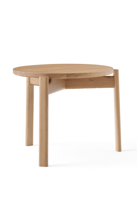 Round Wooden Lounge Table | Audo Copenhagen Passage | Oroa.com