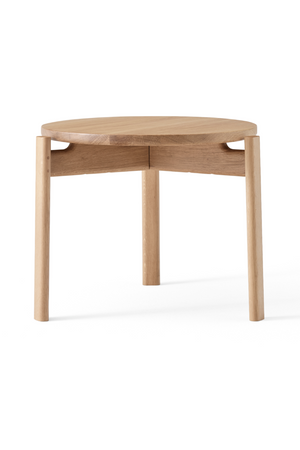 Round Wooden Lounge Table | Audo Copenhagen Passage | Oroa.com