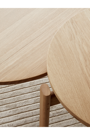 Round Wooden Lounge Table | Audo Copenhagen Passage | Oroa.com