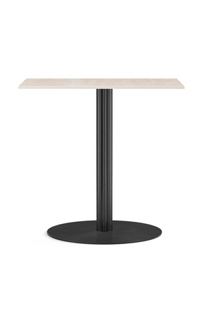 Round-Base Rectangular Dining Table | Audo Copenhagen Harbour Column | Oroa.com
