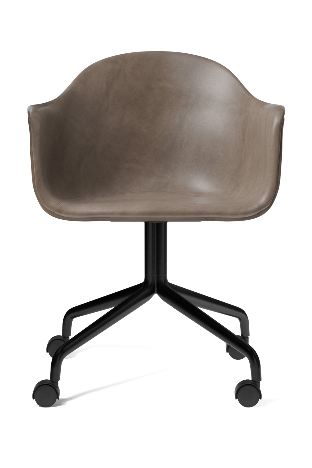 Black Swivel Casters Dining Chair | Audo Copenhagen Harbour | Oroa.com