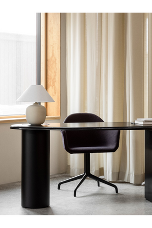 Black Swivel Dining Chair | Audo Copenhagen Harbour | Oroa.com