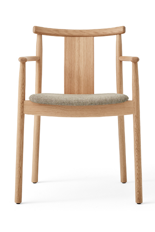 Upholstered Seat Oak Dining Armchair | Audo Copenhagen Merkur | Oroa.com
