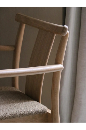 Upholstered Seat Oak Dining Armchair | Audo Copenhagen Merkur | Oroa.com