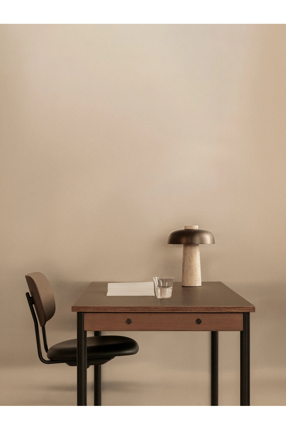 Wooden-Back Swivel Office Chair | Audo Copenhagen Co | Oroa.com